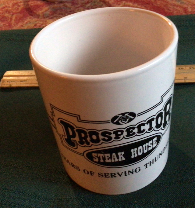 Prospector Steak House Mug -$ reduced in Arts & Collectibles in Thunder Bay