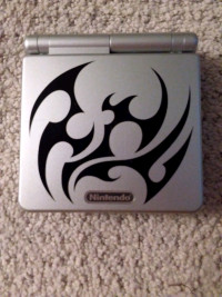 Nintendo Gameboy Advance SP (Tribal Edition) With 3 Games