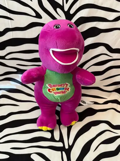 Barney the Purple Dinosaur Singing Colourful Plush Toy, View more