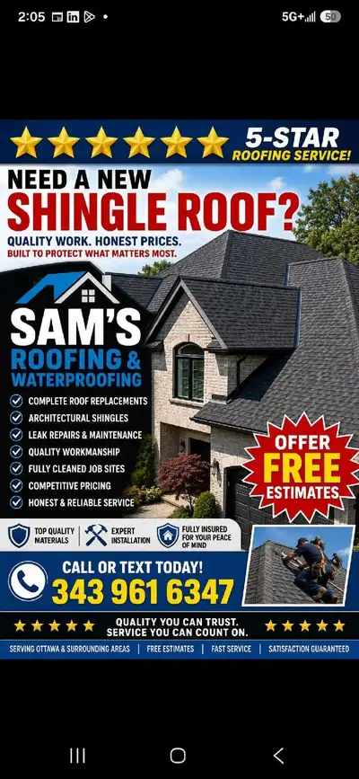 RIVERSIDE COMMERCIAL & RESIDENTIAL ROOFING OTTAWA 343 961 6347, View more