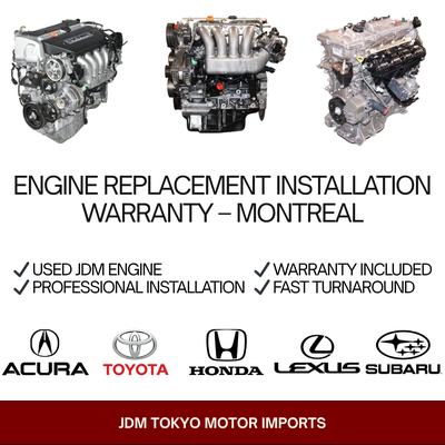JDM CRV, Prius, Lexus CT, Civic, Pilot, Corolla, Camry Engine and installation. Engine with installa...