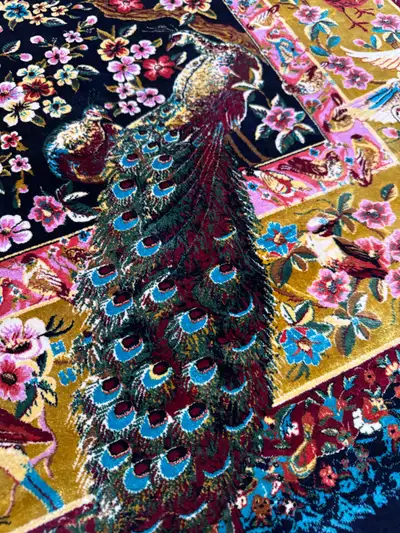 Persian Rug Pure Natural Silk  – Hand-Finished in Qom, Iran, View more