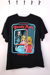 Creepy Co. Graphic Shirt Top Let's Conjure Bloody Mary L