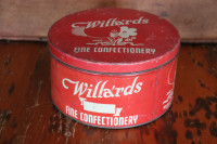 Vintage Willards Fine Confectionary Tin
