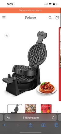 FOHERE Double Waffle Maker (Amazon price is 79.99)