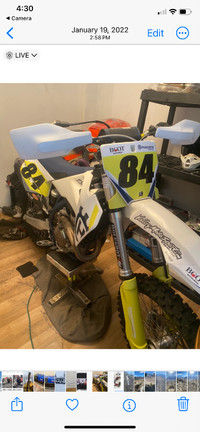 Motocross Bike Huskavarna four stroke 250