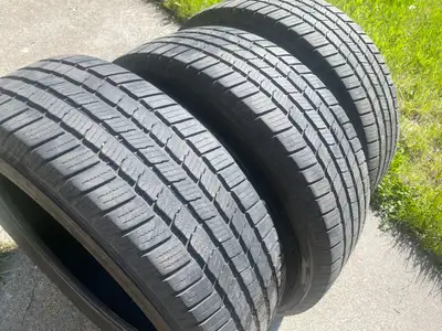 Michelin Defender LTX M/S. Very nice tread. 403-404-7958 is my cell. Up to three tires available. (B...