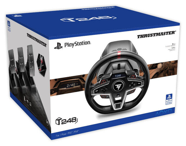 Thrustmaster T248 Racing Wheel - PS5/ PS4/ PC- NEW IN BOX in Sony Playstation 4 in Abbotsford