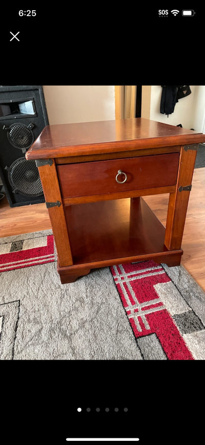 Mahogany solid wood end tables, View more