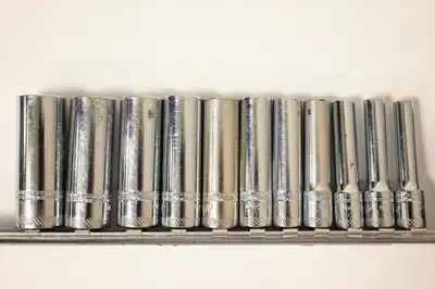 Mac Tool Deep Socket 11pc Set Chrome 1/4" Drive 6 point USED, View more