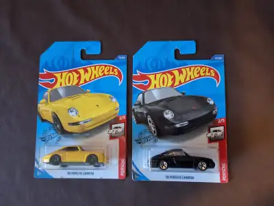 HOT WHEELS '96 PORSCHE CARRERA #72 VARIATION LOT OF 2, View more