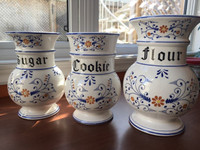 Flour, Sugar, Cookie - decorative kitchen vases