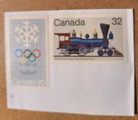 Canada stamps 1976 Olympics and 
Locomotives 