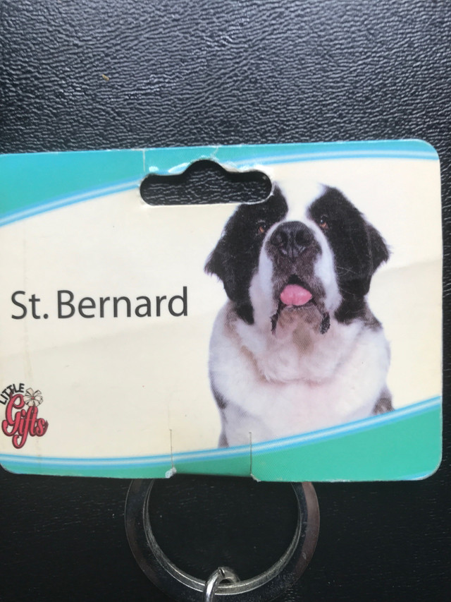 New, “St. Bernard”  3D Metal Dog Keychain in Arts & Collectibles in Bedford