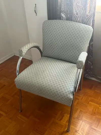 Green accent chair, View more