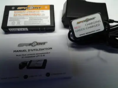 chargeur et batterie neuve marque spy point $60.00 Allo chasseur pas besoin de batteries dans votre...