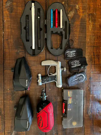 Paintball Gear! Marker setup, Mask, Pods, Clothing, Pads, View more