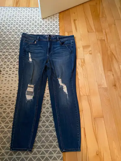 Blue jeans. Used good! Plus size, View more