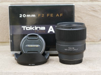 Tokina FíRIN 20mm F2 FE AF lens for Sony E Mount Cameras