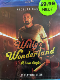 Willy’s Wonderland Blu-ray bilingue new 10$
