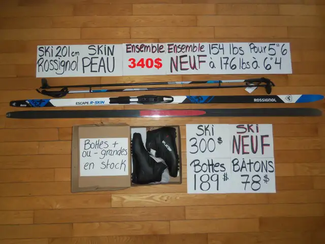 Ensembles kit ski de fond skin peau NEUF ENSEMBLES COMPLET NEUF in Ski in Lévis - Image 7