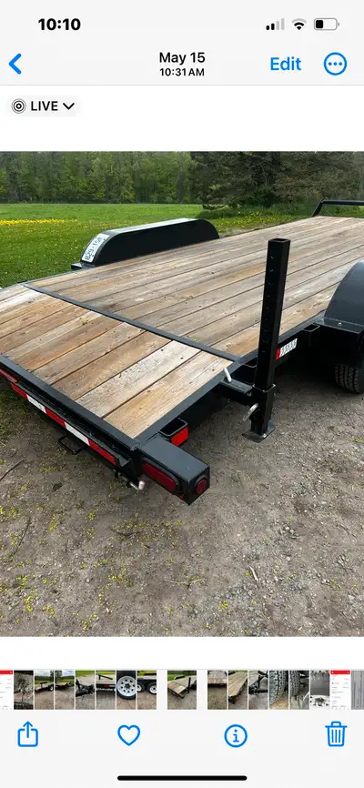 Like new only used a few times rust checked car trailer with ramps includes ownership only serious i...