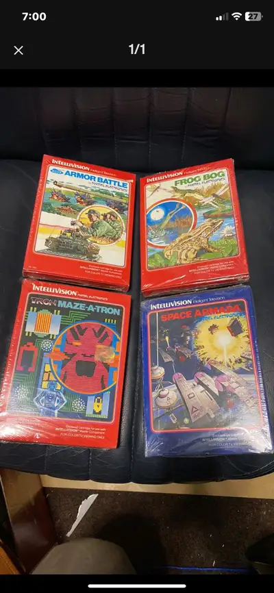 Intellivison Video Games BRAND NEW in Original SEALED Packs, View more