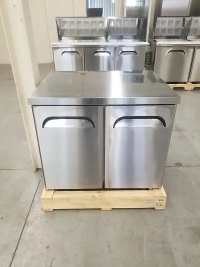 Commercial 48" Double Door Undercounter Freezer Prep Table, View more