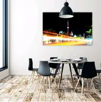 ✓✓LOCAL WALL ART✓✓DOWNTOWN STREET SCENE OF CN TOWER 48x60
