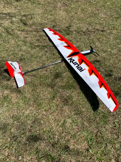Great Planes Kunai 1.4M EP Sport Glider RC airplane GPMA1815 ARF, View more