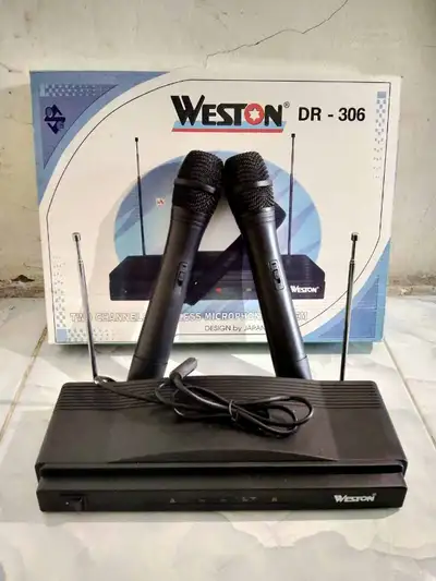 AT-306 Wireless Dual Handheld Microphone, View more