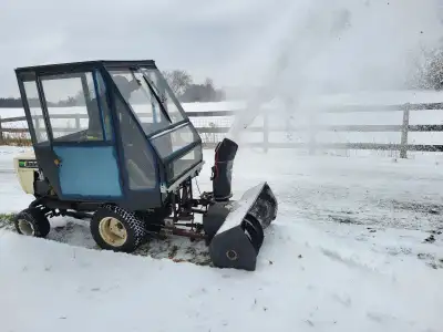 Bolens tractor with snowblower and cab, View more