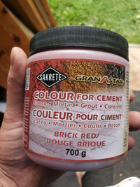 Cement colour red