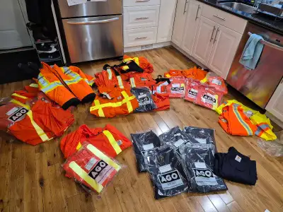 I have a selection of work clothes, AGO, Millworks, Lineman that I am selling. I haven't worked out...
