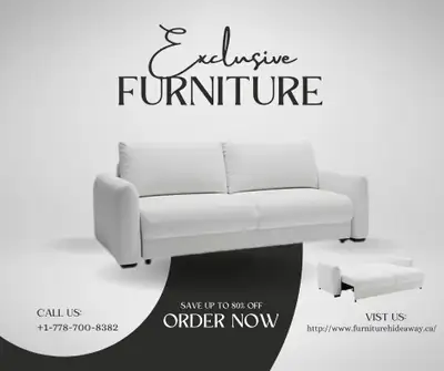 Modern Loveseat– Pull-Out Sofa Bed, View more