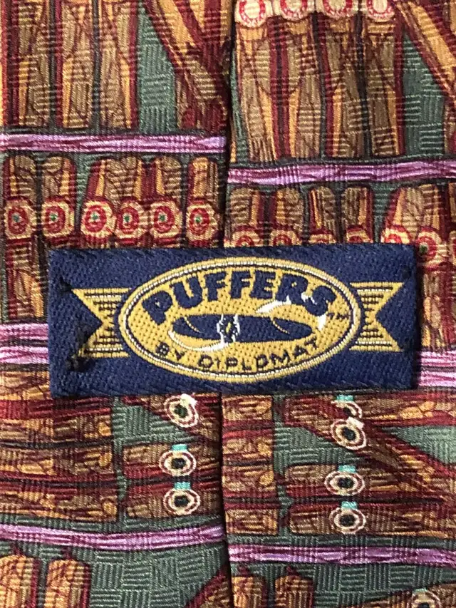 Pure silk cigar themed neck tie by puffers made in USA in Men's in City of Toronto - Image 5
