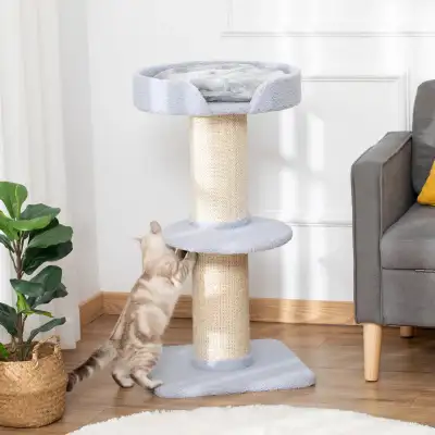 Cat Tree Kitty Tower with Sisal Mat Scratching Post, Cat Bed, Cu, View more