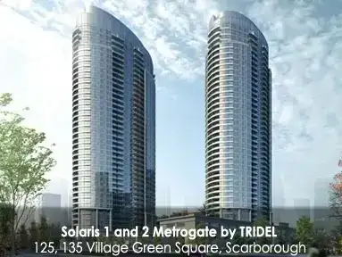 Move into this Luxury 2 Bedrooms, 2 Bathrooms Condo built by Tridel Solaris At Metrogate, IMMEDIATEL...