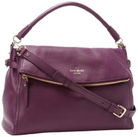 AUTHENTIC KATE SPADE NEW YORK- " MINKA" SHOULDER  BAG MOODY PLUM