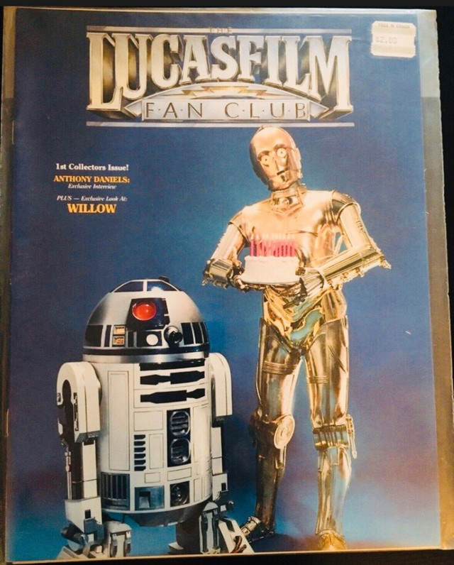 1987 The LucasFilm Fan Club Official Magazine 1st Collectors  in Comics & Graphic Novels in Brantford