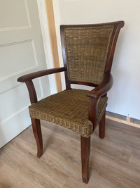 Hardwood Wicker Weave Chair 
