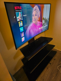 Curved Samsung TV- flat-screen