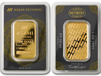 Asahi gold/lingot or 1 oz bar .9999