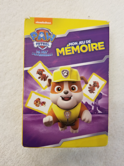 Cartes-Mon jeu de mémoire-Pat'Patrouille ( NICKELODEON), View more