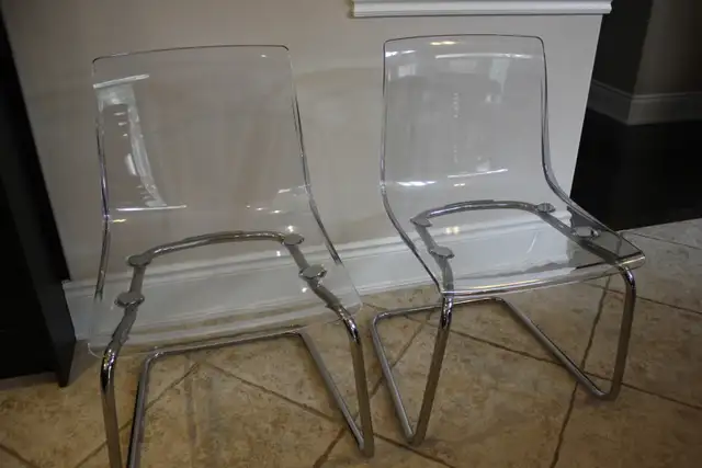 Two IKEA Tobias chairs