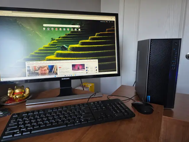 ***DESKTOP COMPUTER (FULL SET) ***LENOVO DESKTOP+GAMING MONITOR in Desktop Computers in Markham / York Region - Image 4