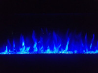36" Built in Flush Mount Electric Fireplace