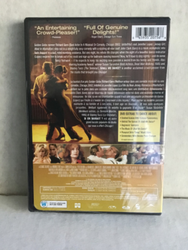 ´´Shall we Dance ´´ Richard Gere,Jennifer Lopez,dvd neuf,scellé dans CD, DVD et Blu-ray  à Ville de Montréal - Image 2