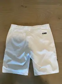 Hollas - pure white golf shorts - 36