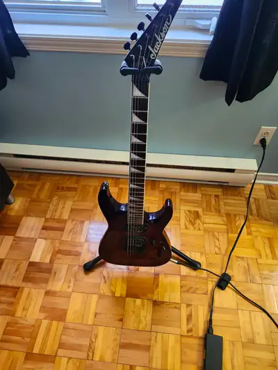 Guitare Jackson + ampli randall + pedale metal zone = metal, View more
